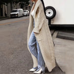 Load image into Gallery viewer, Chunky Cable Knit Long Cardigan Coat N5A035
