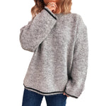 Load image into Gallery viewer, ContrastTrim Round Sweater Mid Heavy Options N5A210
