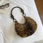 Load image into Gallery viewer, Women's Plush Vintage Shoulder Handbag N6J179