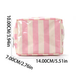 Load image into Gallery viewer, Waterproof Color Block Striped PVC Mini Pouch N6J243
