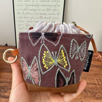 Load image into Gallery viewer, Heavy Embroidery Fabric Earphone Pouch Travel N6F175