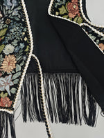 Load image into Gallery viewer, Floral Embroidery Fringe Vest Women N6D207