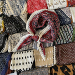 Load image into Gallery viewer, Crinkled Herringbone Scarf 70cm Square Women N6G221