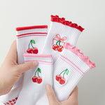 Load image into Gallery viewer, Cartoon Anti-Slip Yoga Socks Women White Mid-Calf N6H004