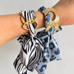 Load image into Gallery viewer, Stainless Steel Scarf Bracelet Light Designer Cuff N6F276