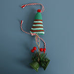 Load image into Gallery viewer, Hand Crocheted Christmas Santa Hanging Ornament N6K317