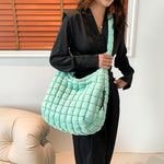 Load image into Gallery viewer, Puffer Tote Bag Capacity Mult Pocket Shoulder Bag S5P713