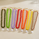 Load image into Gallery viewer, Dopamine Pearl Acrylic Geometric Beaded Necklace N6H059