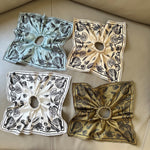 Load image into Gallery viewer, Ocean Print Square Scrunchie Vintage Beach Hair Scarf N6F136