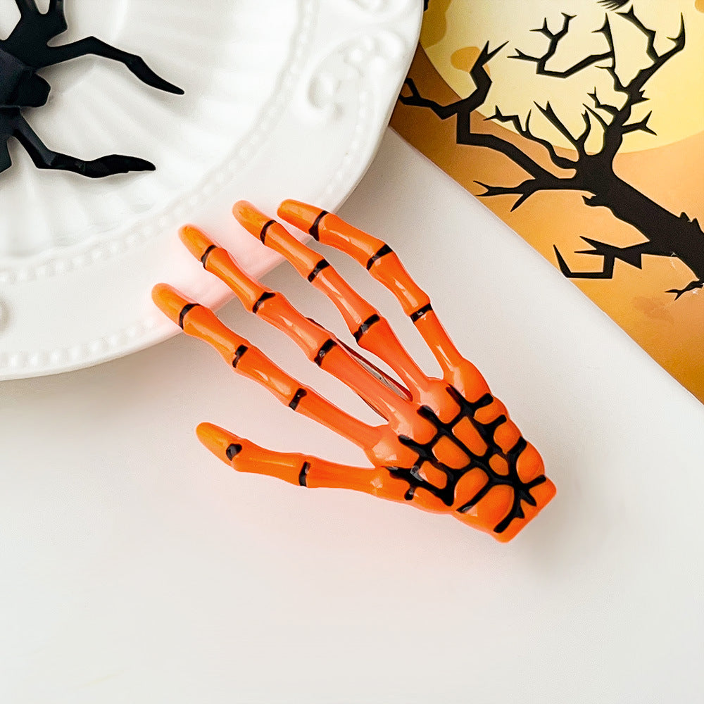 Skull Hand Bone Hair Clip Harajuku Punk Side Clip N6H198