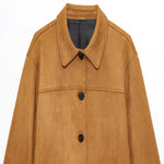 Load image into Gallery viewer, Suede Notch Jacket Mid Heavy Tan N5Z813