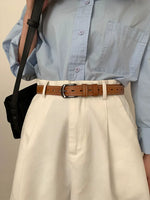 Load image into Gallery viewer, Retro Brown Belt  Fashion PU Leather Buckle Strap N6C074