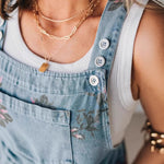 Load image into Gallery viewer, Floral Print Denim Jumpsuit Shorts Women N6C235