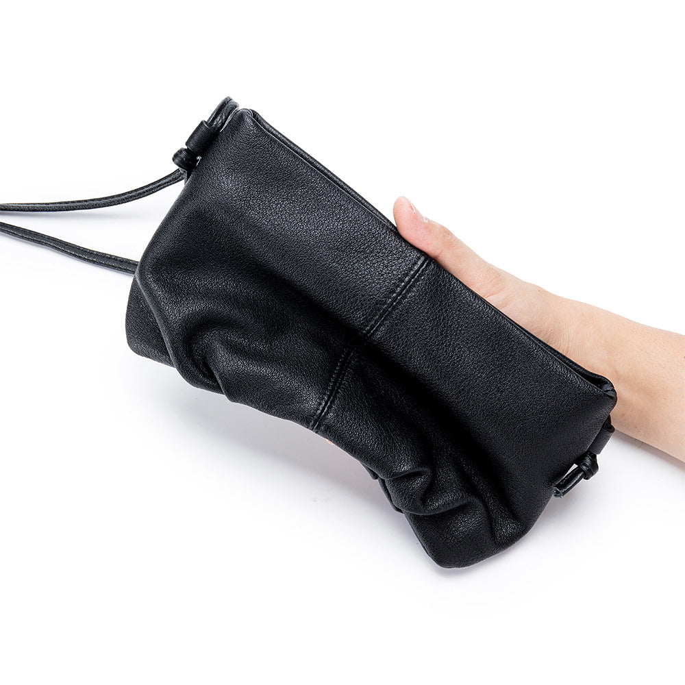 Genuine Leather Cloud Bag Crossbody Shoulder Purse N6F157
