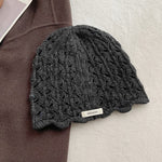 Load image into Gallery viewer, 100% Wool Crochet Lace Hollow Knit Beanie Women N6H219