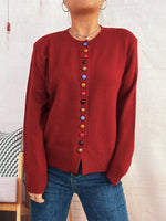 Load image into Gallery viewer, ColorBlock Button Cardigan Lightweight Options N5A209
