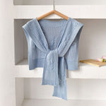 Load image into Gallery viewer, Thick Knit Square Shawl Hollow Twist Women N6H241