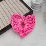 Load image into Gallery viewer, Satin Heart Silhouette Ponytail Hair Tie  S5P434