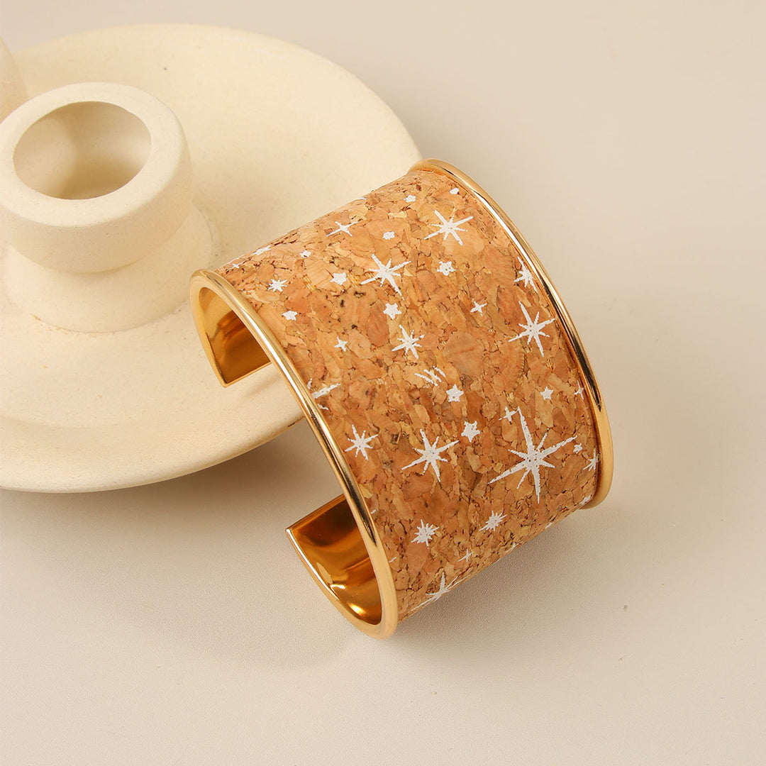 Minimalist Graffiti Retro Open Cuff Bangle Women N6F273