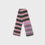 Load image into Gallery viewer, Contrast Stripe Narrow Knit Scarf  M5A093