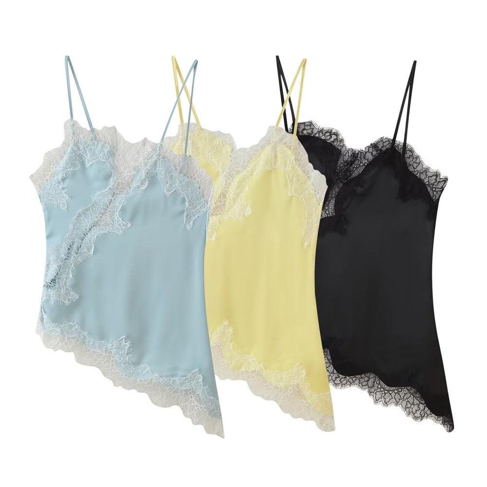 Lace Trim Camisole Top Women Multiple Colors N5A411