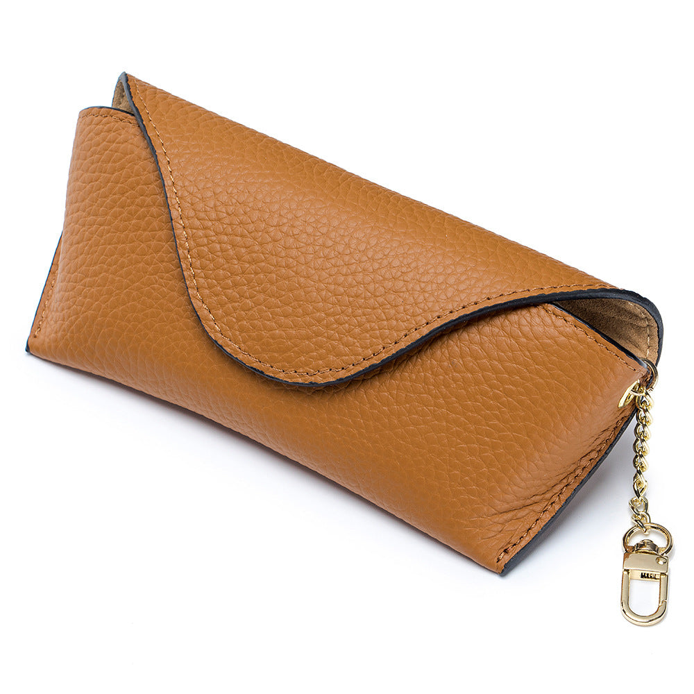 Genuine Leather Creative Portable Sunglasses Case N6C281