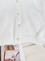 Load image into Gallery viewer, Faux Mink Pearl Button Cardigan Round Neck N6G141