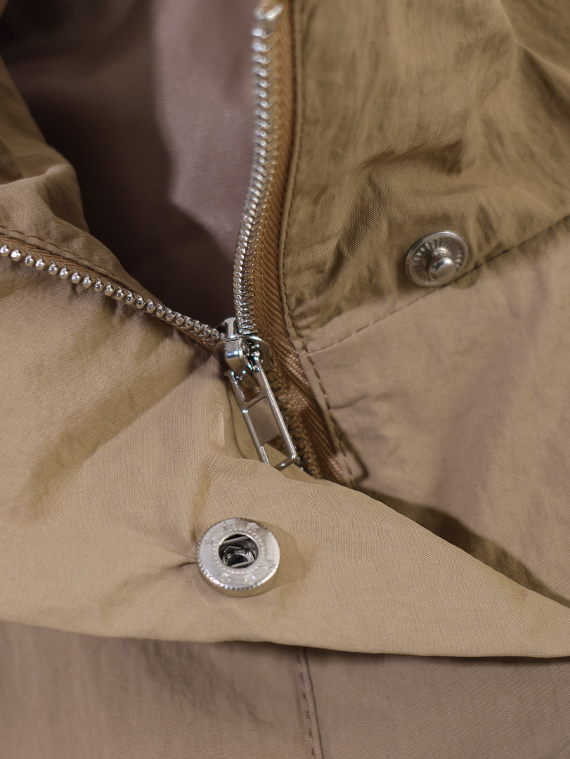 Zip Detail Long Sleeve Windbreaker Jacket Women N6D123