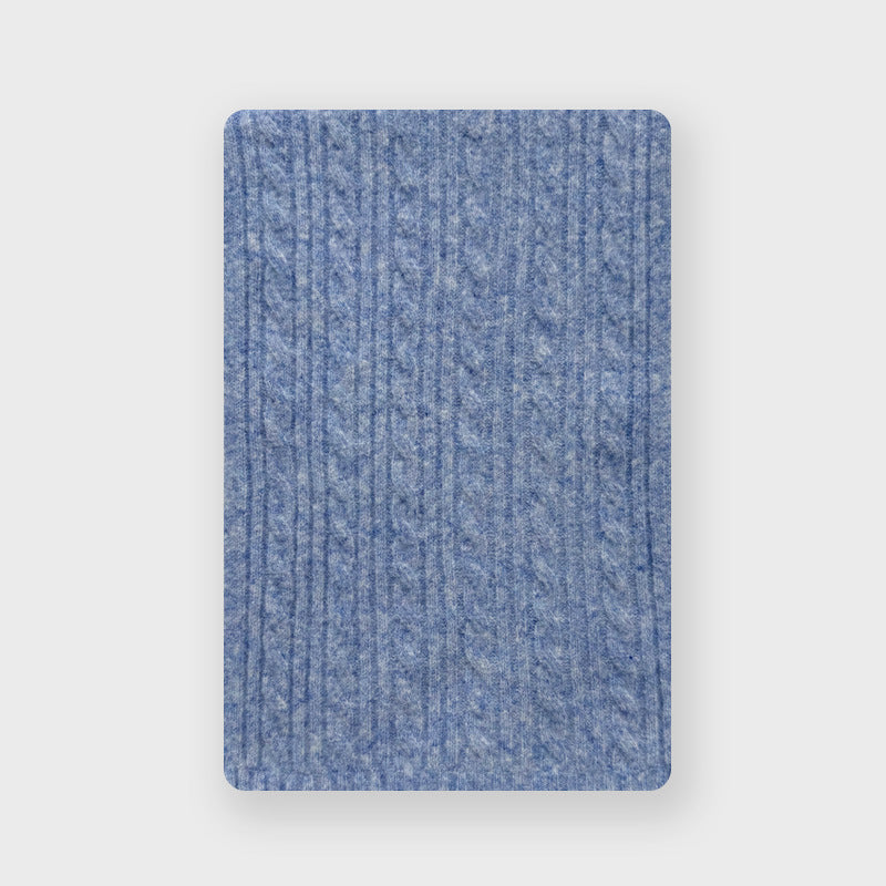Cable Knit Jacquard Blend Scarf  M5A094