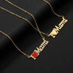 Load image into Gallery viewer, MaMa Layered Gold Plated Pendant Necklace Women N6D501
