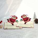 Load image into Gallery viewer, 3D Santa Claus Christmas Greeting Card N6K301