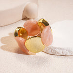 Load image into Gallery viewer, Acrylic Round Segment Elastic Bangle Statement Women N6H081