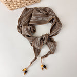 Load image into Gallery viewer, Womens Bohemian Geometric Plaid Triangle Scarf N6K271