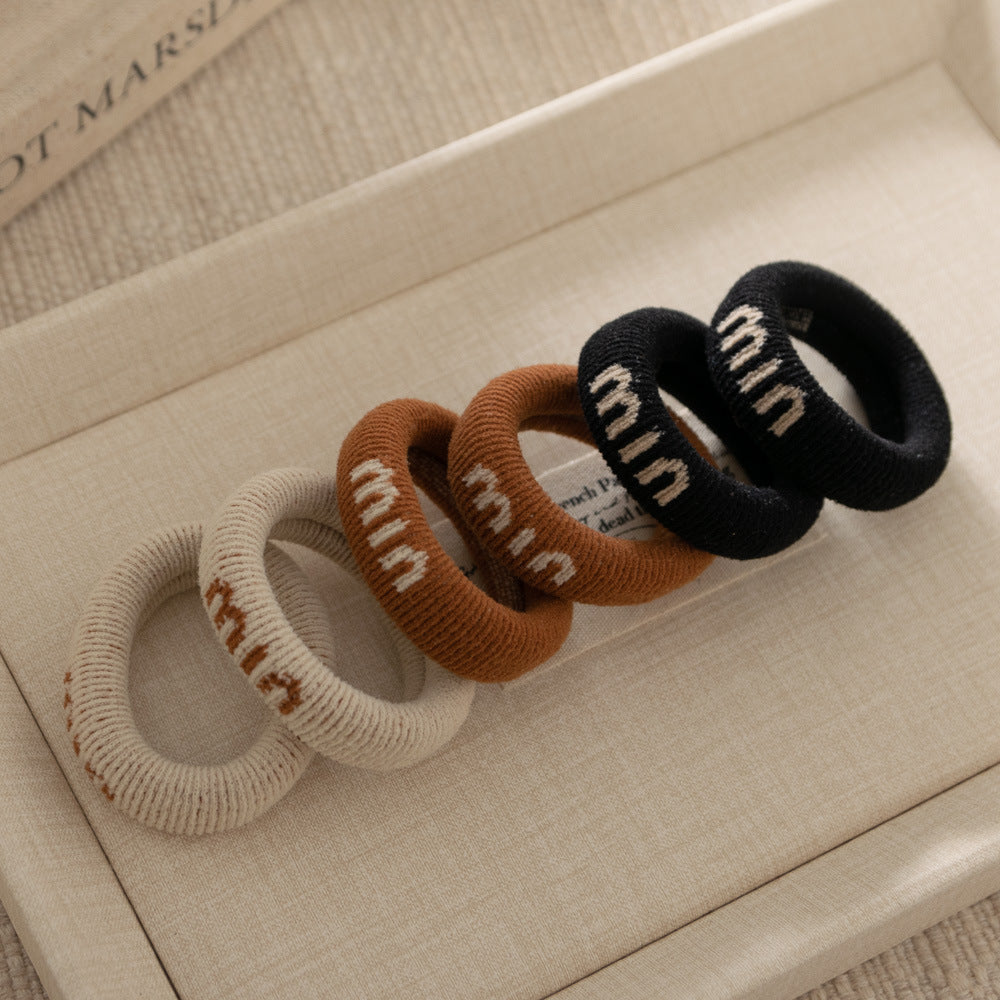 Thick Jacquard Leopard Terry Hair Ties  N6F130