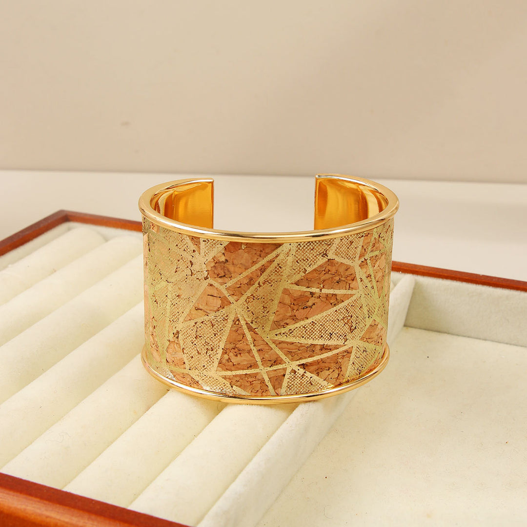 Minimalist Graffiti Retro Open Cuff Bangle Women N6F273