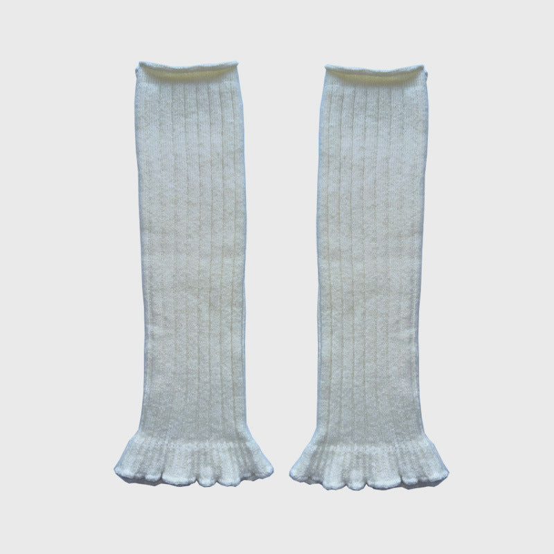 Lace Trim Ballet-Inspired Leg Warmers  M5A131