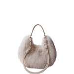 Load image into Gallery viewer, Women's Plush Crescent Shoulder Bag N6J117