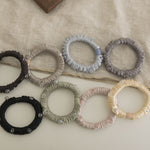 Load image into Gallery viewer, Satin Crystal Scrunchie Women Elegant High Ponytail N6F126