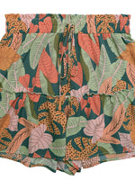 Load image into Gallery viewer, Tropical Print Elastic Waist Shorts Women N6C238