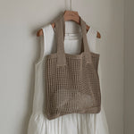 Load image into Gallery viewer, Mesh Crochet Tote Bag Vintage Women N6C060