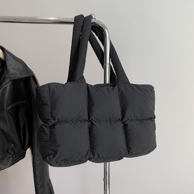 Women's Padded Nylon Quilted Tote Bag N6J216
