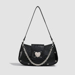 Load image into Gallery viewer, Detachable Chain Shoulder Bag PU Underarm Silhouette S5P316