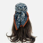 Load image into Gallery viewer, Paisley Bandana Scarf 70x70cm Houndstooth Hair Wrap N6G216