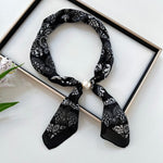Load image into Gallery viewer, Women's Faux Silk Pearl Magnetic Neck Scarf N6J152