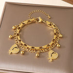 Load image into Gallery viewer, Layered Openwork Heart Bracelets Stainless Steel Women N6D524