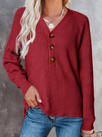 Load image into Gallery viewer, Button V Sweater Mid Heavy Options N5Z910
