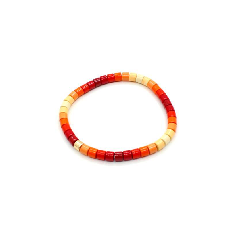 Tube Bead DIY Chain Alloy Enamel Stackable S5P262