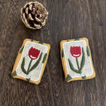 Load image into Gallery viewer, Handmade Cotton Linen Brooch Pin Cute Minimalist  N6G037