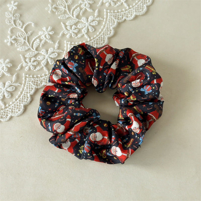 Womens Christmas Print Scrunchie N6K008