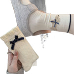 Load image into Gallery viewer, Button Polka Dot Bow Socks Women Style M5A009